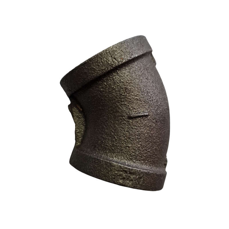 Elbow 45 Degree Black/Uncoated Fitting - 25mm