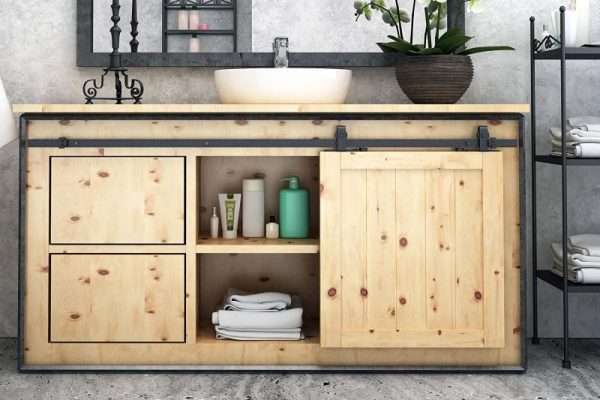 Top Hung Mini Barn Door Kit 1500mm Track - Single Door