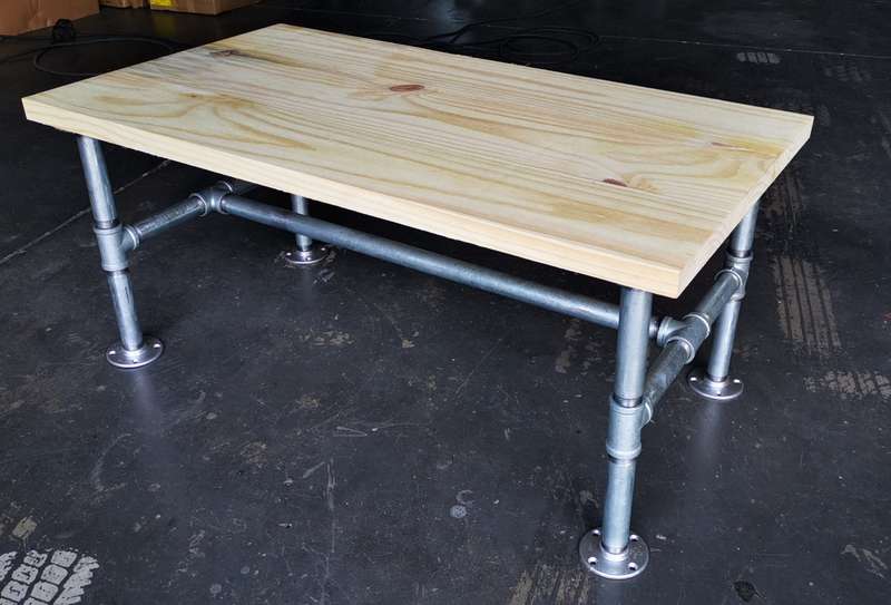 Coffee table pipe frame 20mm - to fit a 1000 x 550 wood top