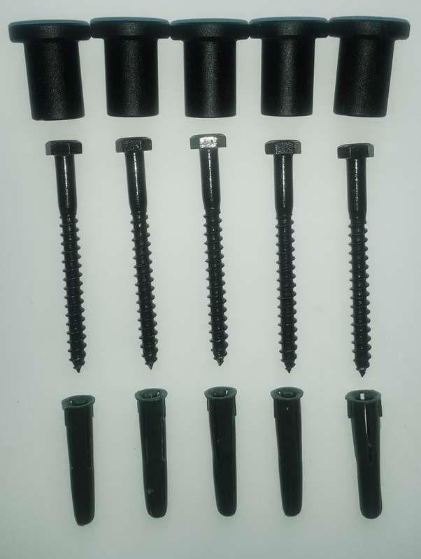 Rail for Barn Door Kit (2 meter) including spacers and fasteners