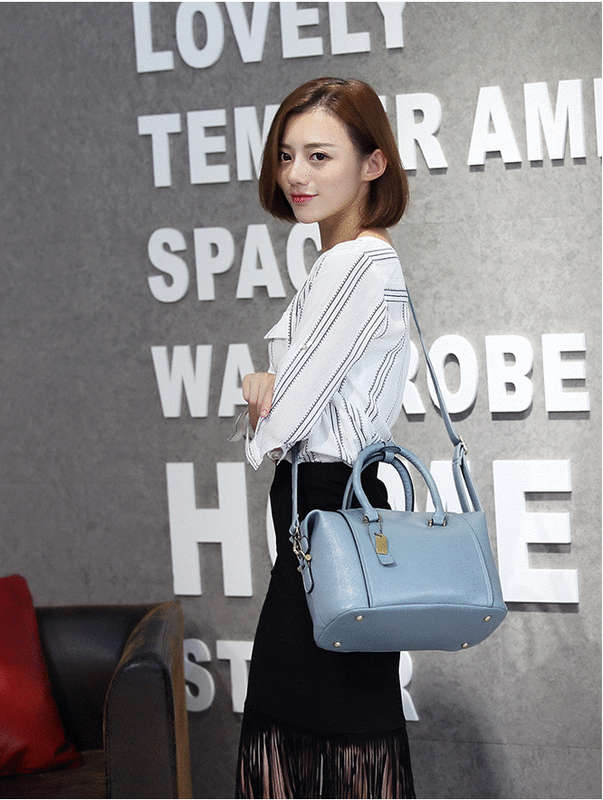 Stylish woman leather handbag bag