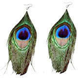 Charming Peacock Feather Earring