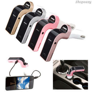 Car Kit Bluetooth Handsfree FM Transmitter Radio MP3  USB Charger
