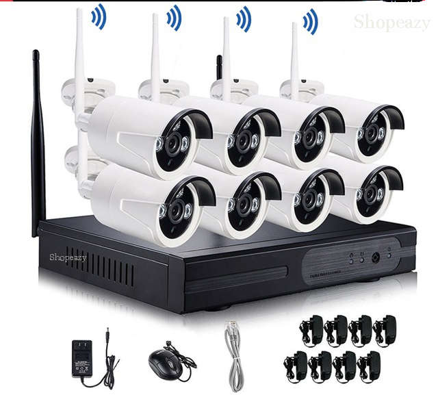 HD 8 Channel 960P Wireless IP Camera System