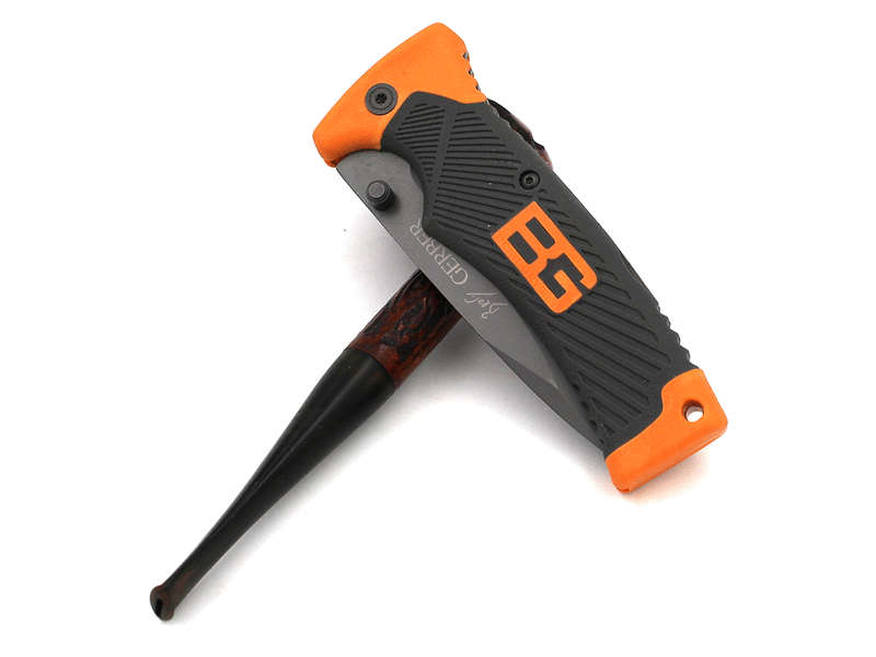 Bear Grylls Folding Knife Scout Clip - Grey And Orange