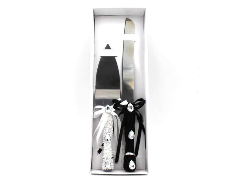 Wedding White Flower Design Cake Knife
