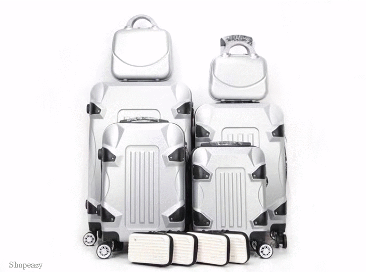 Luxury ABS Lightweight Design 10 Piece Luggage Set