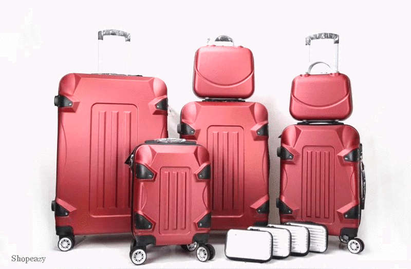 Luxury ABS Lightweight Design 10 Piece Luggage Set