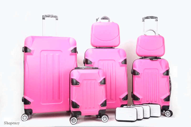 Luxury ABS Lightweight Design 10 Piece Luggage Set