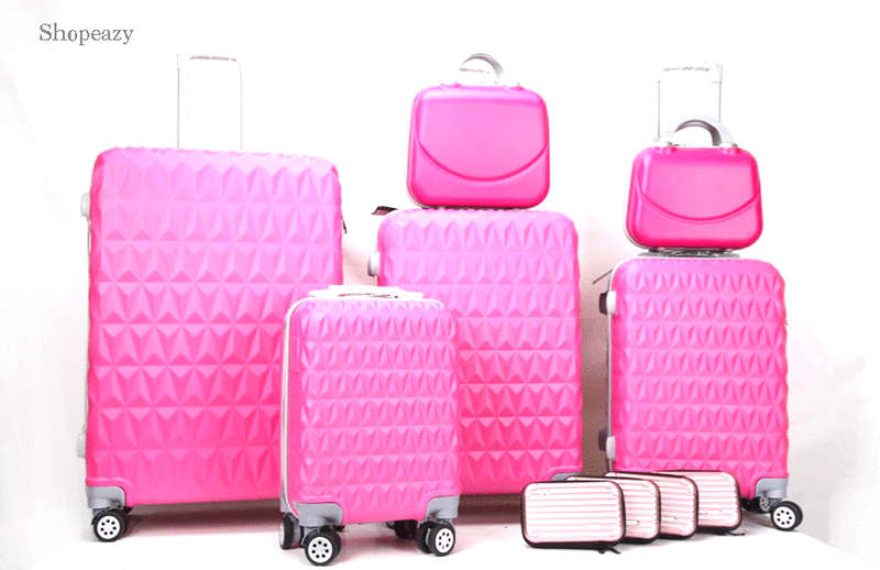 Luxury ABS Lightweight Design 10 Piece Luggage Set