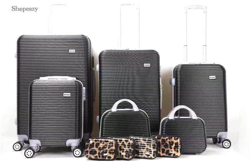 Luxury ABS Lightweight Design 10 Piece Luggage Set