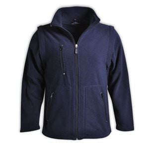Ladies Zip Off Sleeve Polar Fleece - Navy / 5XL