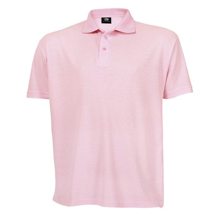 BARRON 175g Mens Pique Knit Golfer - Pink / 2XL