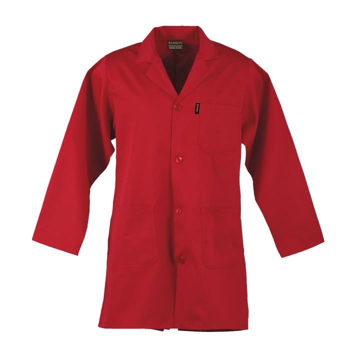 BARRON Poly Cotton Dust Coat - White / 32