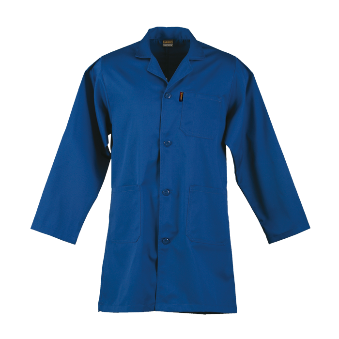 BARRON Poly Cotton Dust Coat - White / 32