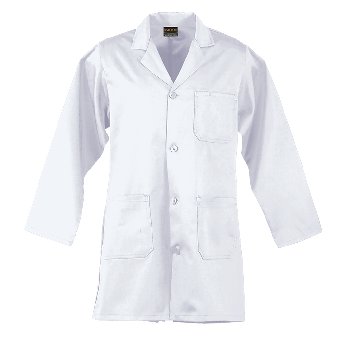 BARRON Poly Cotton Dust Coat - White / 32