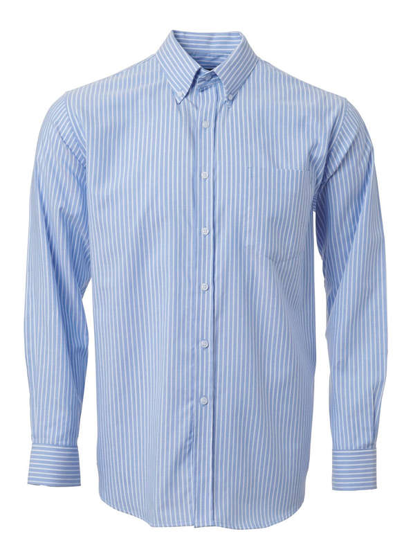 Mens Reece L/S Shirt - Sky / 3XL