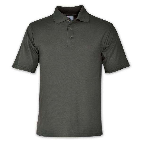 TEE&COTTON - Mens Classic Pique Knit Golf Shirt - Dark Olive / M
