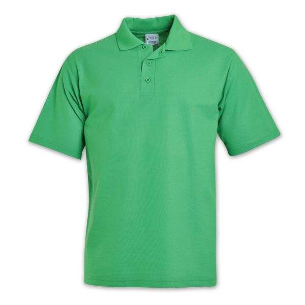 TEE&COTTON - Mens Classic Pique Knit Golf Shirt - Emerald / 4XL