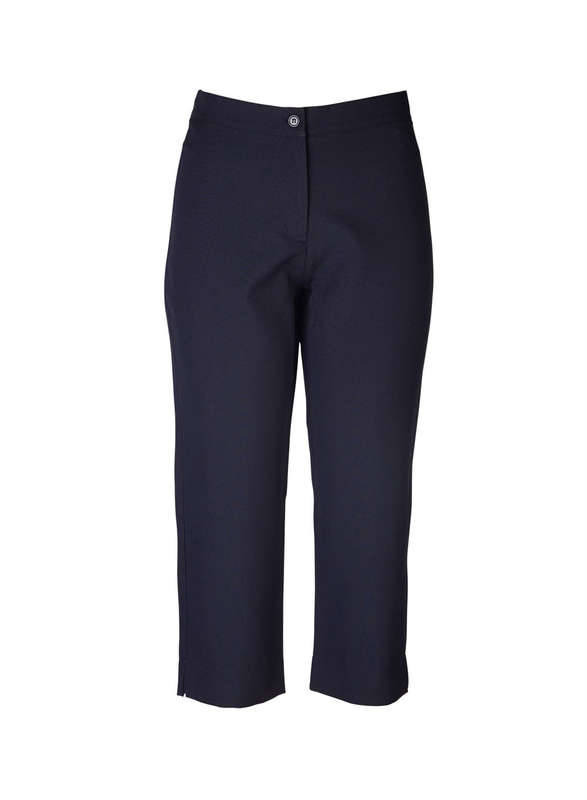 SALE - Rolando - Ladies Stretch Louise Capri Pants - Navy / 44