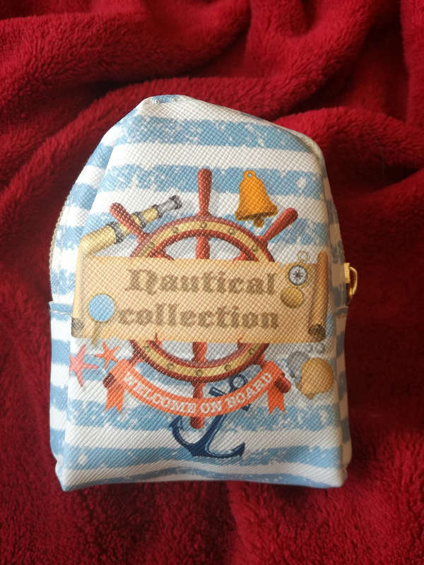 Tiny Beach Backpack Keychain Purse For Coins - Helm