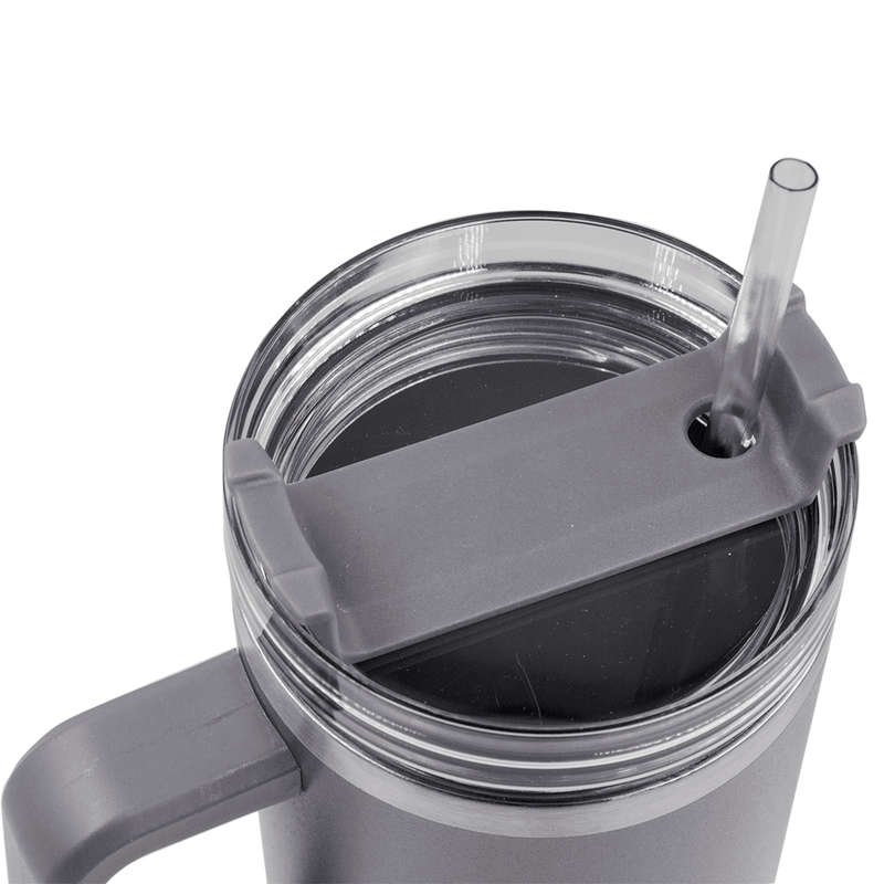 1.2L Stainless Steel Thermo Travel Flask with handle - Grey