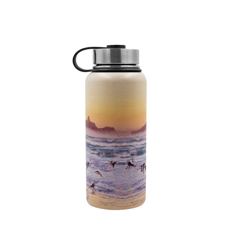Iconix Table Mountain Glory Stainless Steel Hot and Cold Flask - Stainless Steel Lid