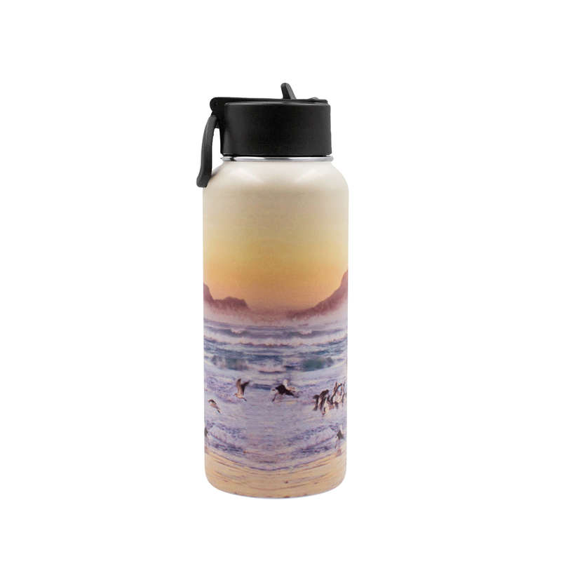 Iconix Table Mountain Glory Stainless Steel Hot and Cold Flask - Straw Lid