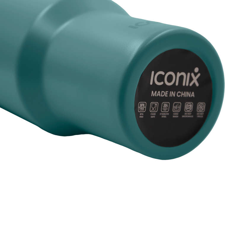 1.2L Stainless Steel Thermo Travel Flask with handle - Teal