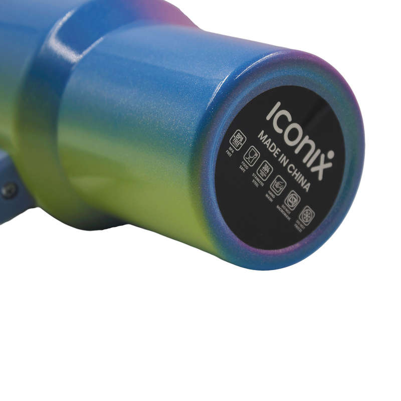 1.2L Stainless Steel Thermo Travel Flask with handle - Rainbow