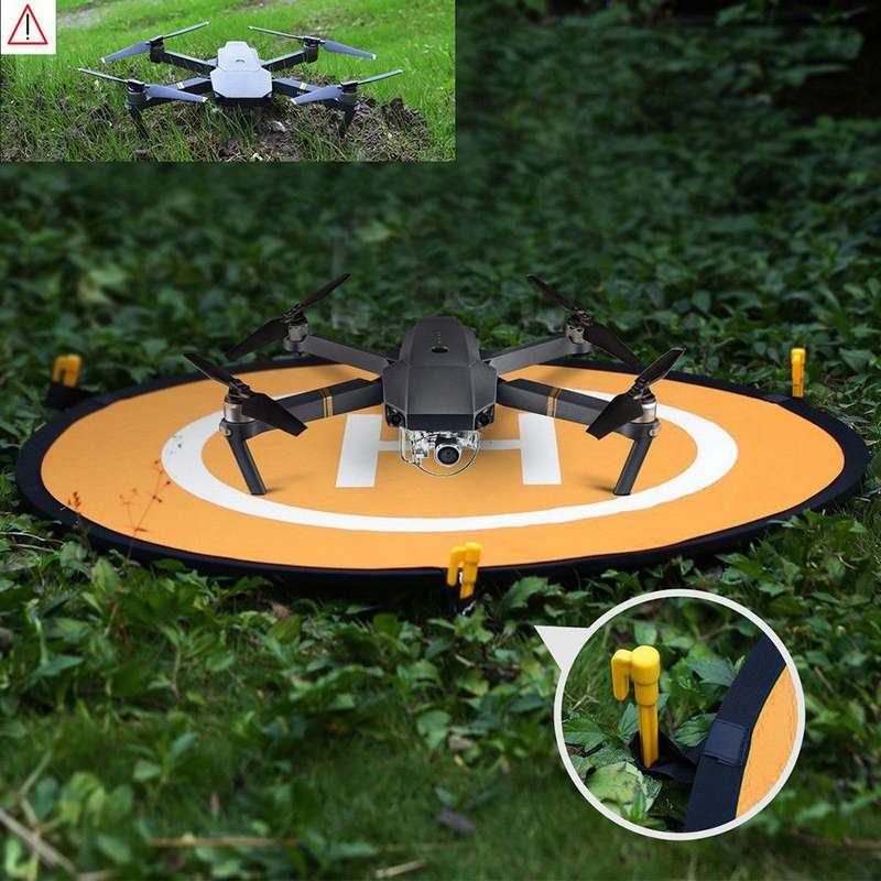 Glow In The Dark Double Sided Pop-up Portable Reflective Drone Landing Pad