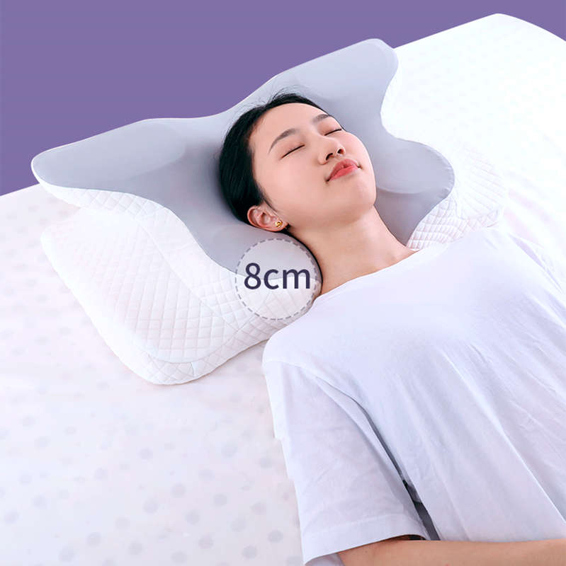 Contoured Memory Foam Pillow for Neck and Shoulder Pain Relief