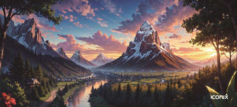 Natures Mountain Embrace Full Desk XL Coverage Gaming and Office Mouse Pad