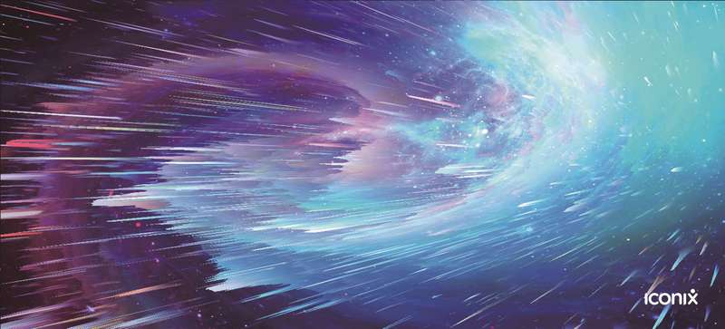 Spaced Whirlwinds Full Desk XL Coverage Gaming and Office Mouse Pad