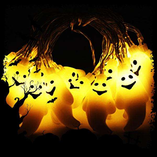 30 LED Solar String Ghost Lights