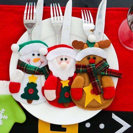 Christmas Cutlery Decor | 4pc