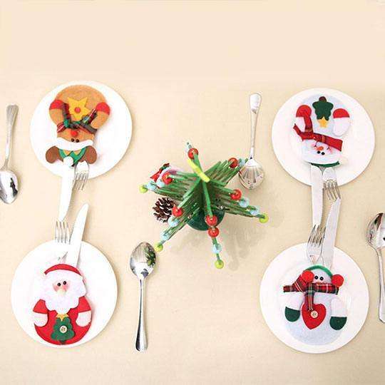 Christmas Cutlery Decor | 4pc