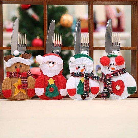 Christmas Cutlery Decor | 4pc