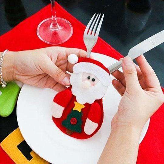 Christmas Cutlery Decor | 4pc