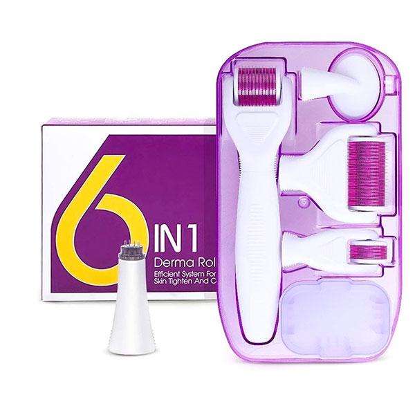6-in-1 Derma Roller Set - Black