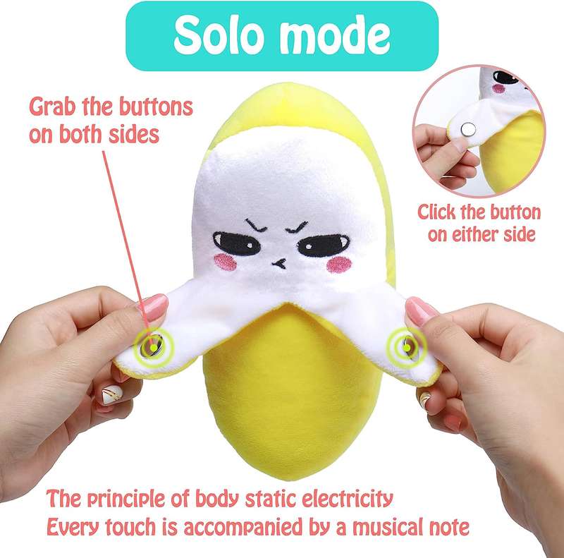 Musical Piano Interactive Banana Plush Toy