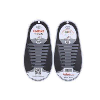 Pair of Silicone Travel Shoeslaces - Blue