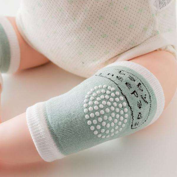 A Pair of Latest Non-Slip Baby Knee Pads - Grey