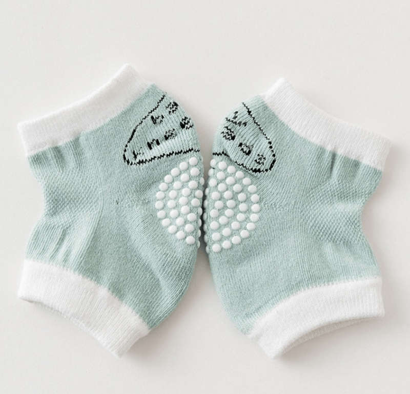A Pair of Latest Non-Slip Baby Knee Pads - Grey
