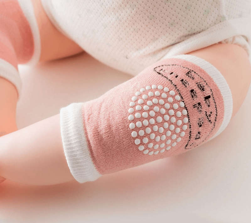 A Pair of Latest Non-Slip Baby Knee Pads - Grey