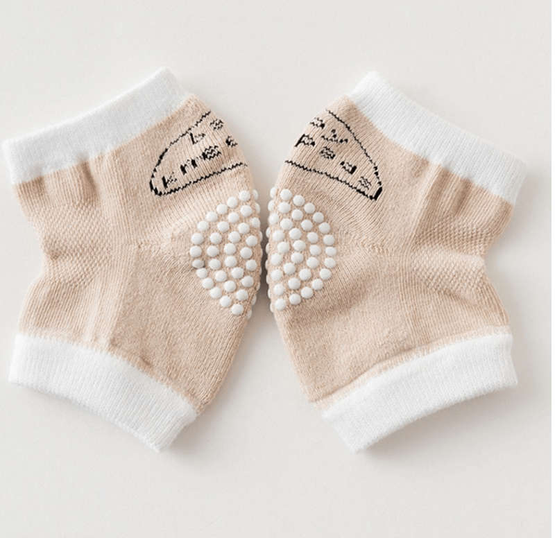 A Pair of Latest Non-Slip Baby Knee Pads - Grey