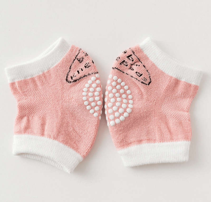 A Pair of Latest Non-Slip Baby Knee Pads - Grey