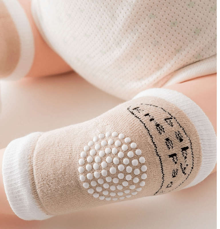 A Pair of Latest Non-Slip Baby Knee Pads - Grey