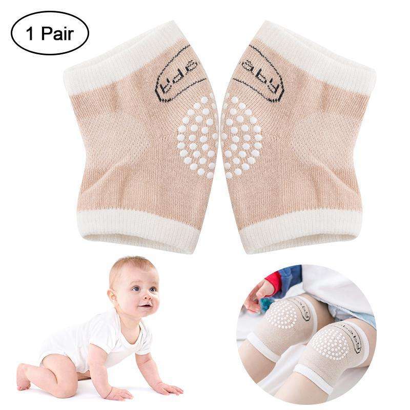 A Pair of Latest Non-Slip Baby Knee Pads - Grey