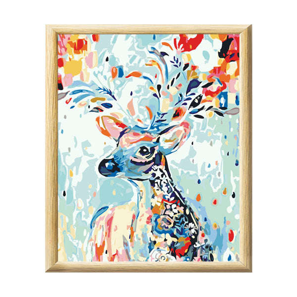 Adult Paint by Numbers with Frame - Deer